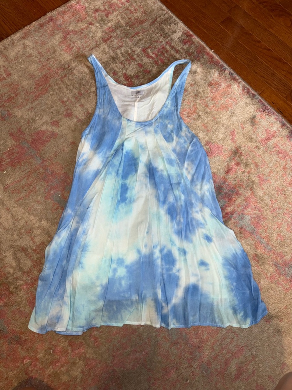 Tobi Blue Tie-Dye Dress